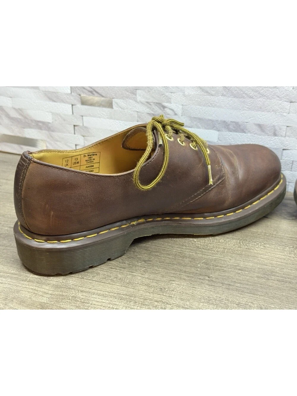 Dr Martens Oxford Ankle 1561 Brown Shoes Boots US 13 UK 12 EU 47 Dress Boots